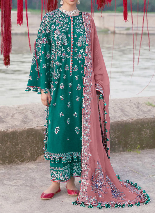 Hussain rehar rouge embroidered lawn
