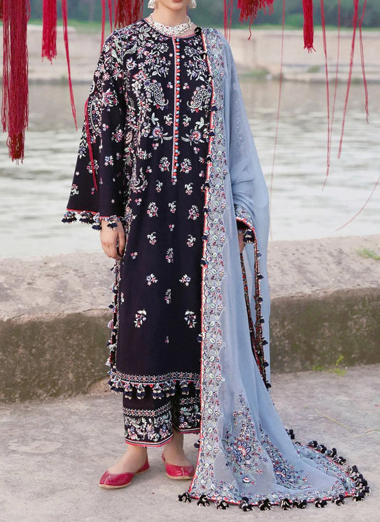 Hussain rehar rouge embroidered lawn