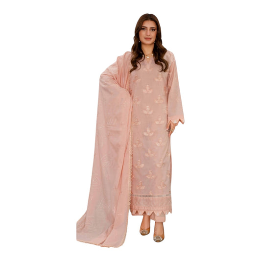 Embroidered lawn tabeer  mother collection