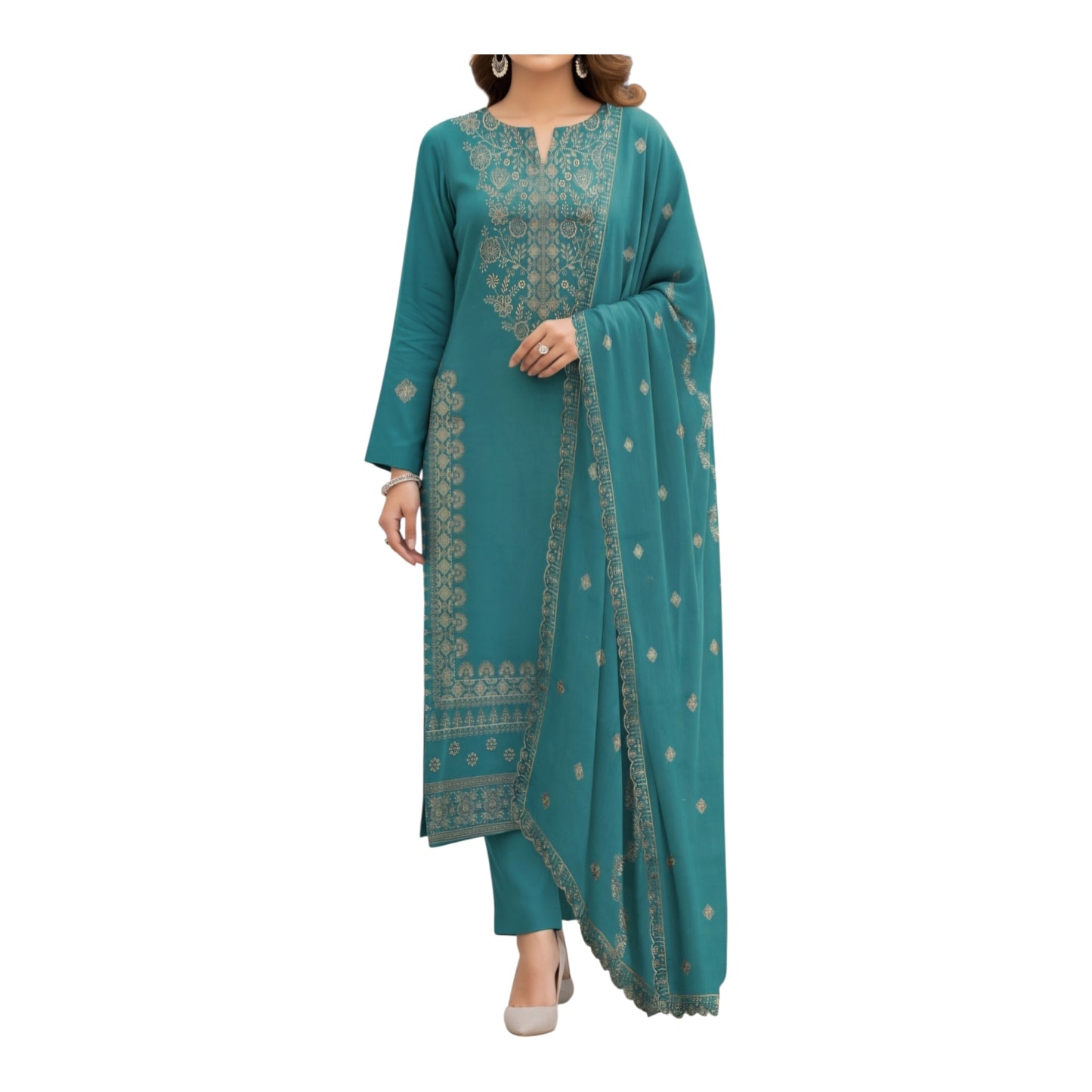 Nura embroidered lawn