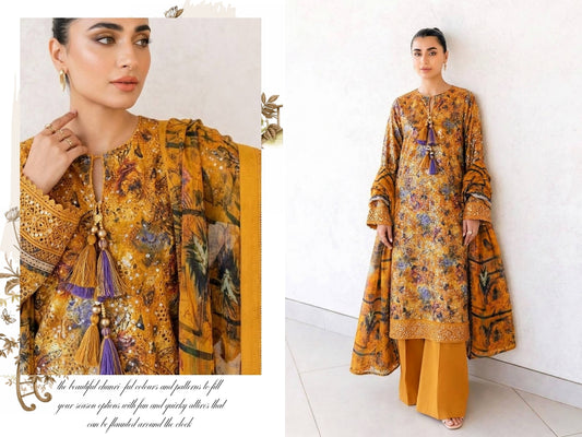 Amelle v3 sequenceچکن کاری embroidered lawn aalaya