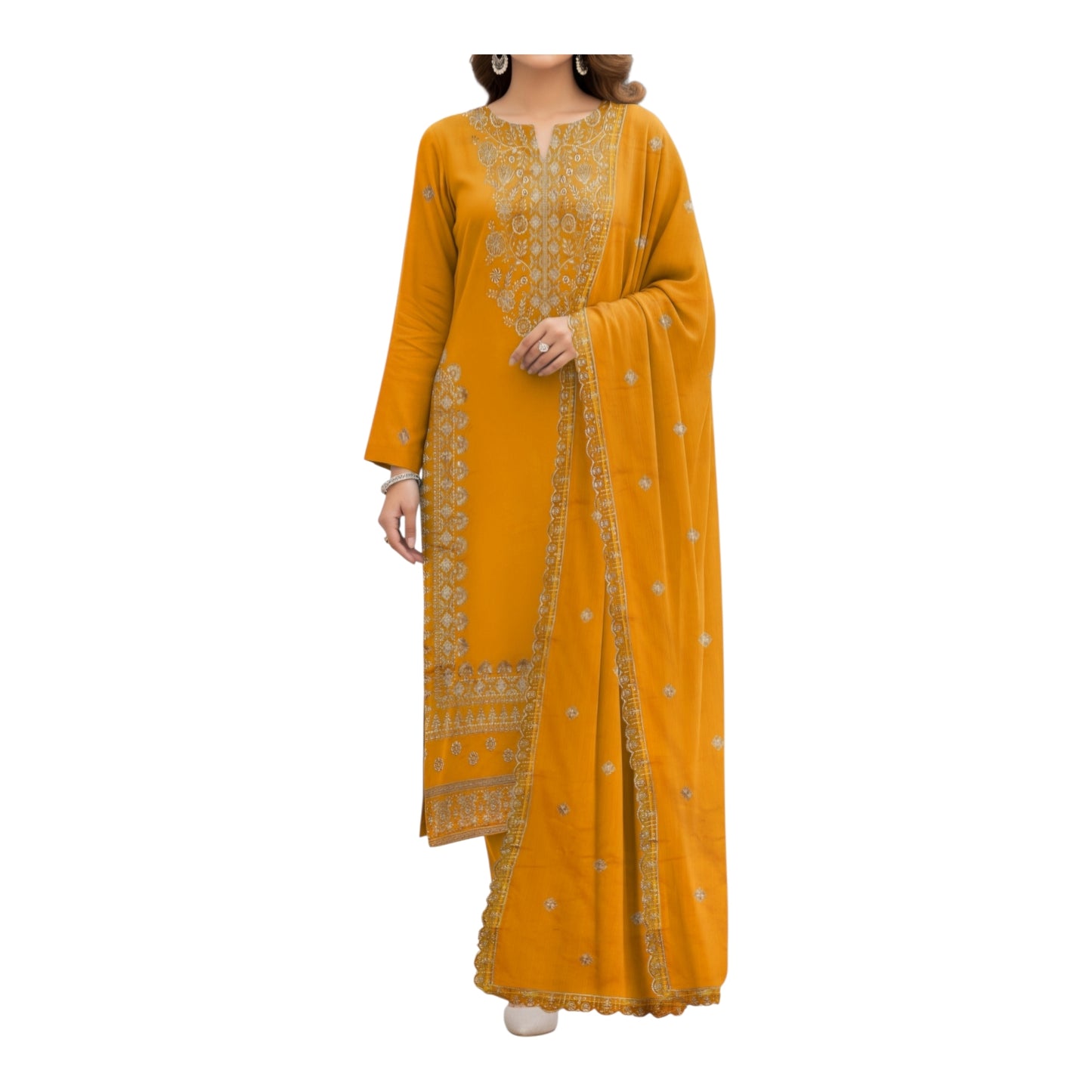 Nura embroidered lawn